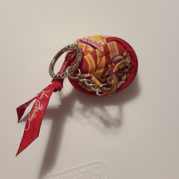 EUC Vera Bradley Retired Raspberry Fizz Tote Purse with matching Keychain case - Picture 13 of 16